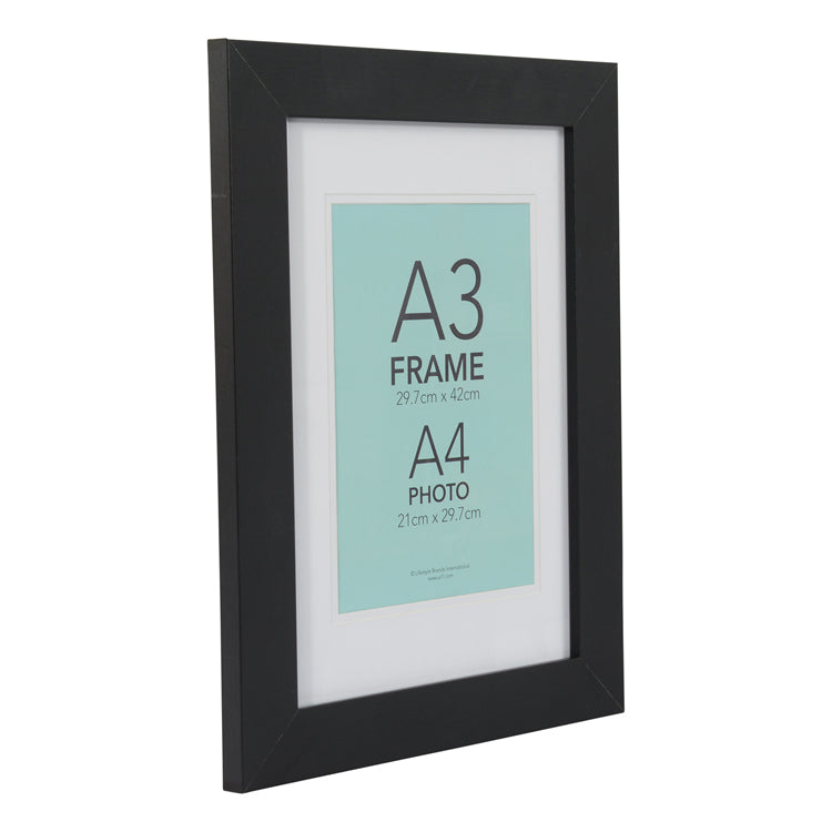 Poster Size Black Frame with matboards (A1/A2/A3)