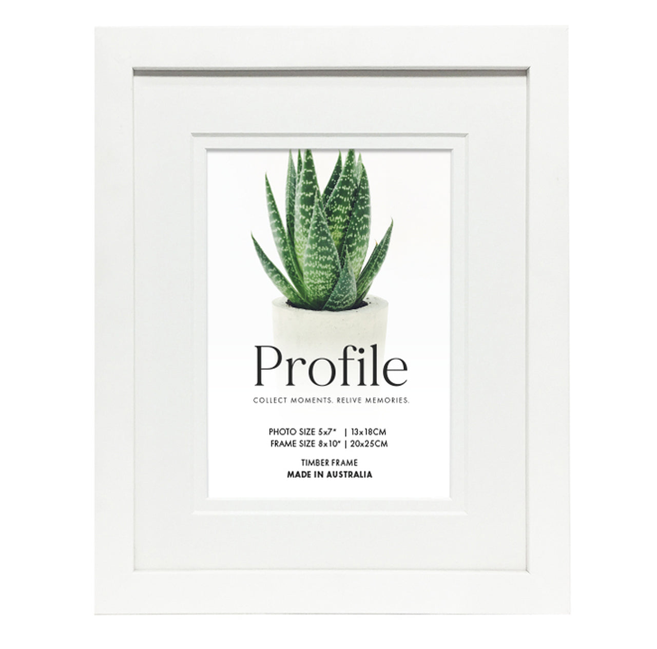 Decorator White Photo Frame with matboard