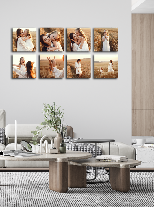 Metal Photo Print - Set of 8 (Square)