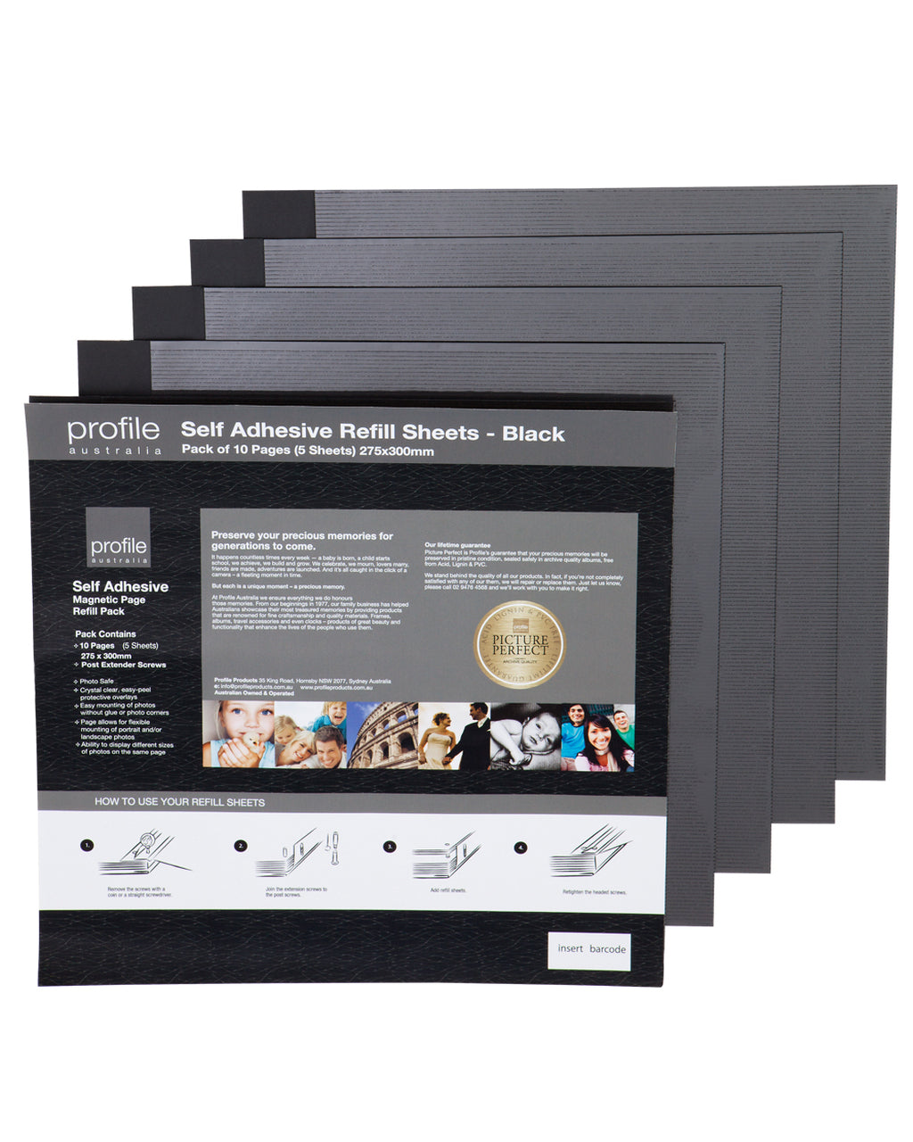 Self Adhesive Photo Album - Refill Pack