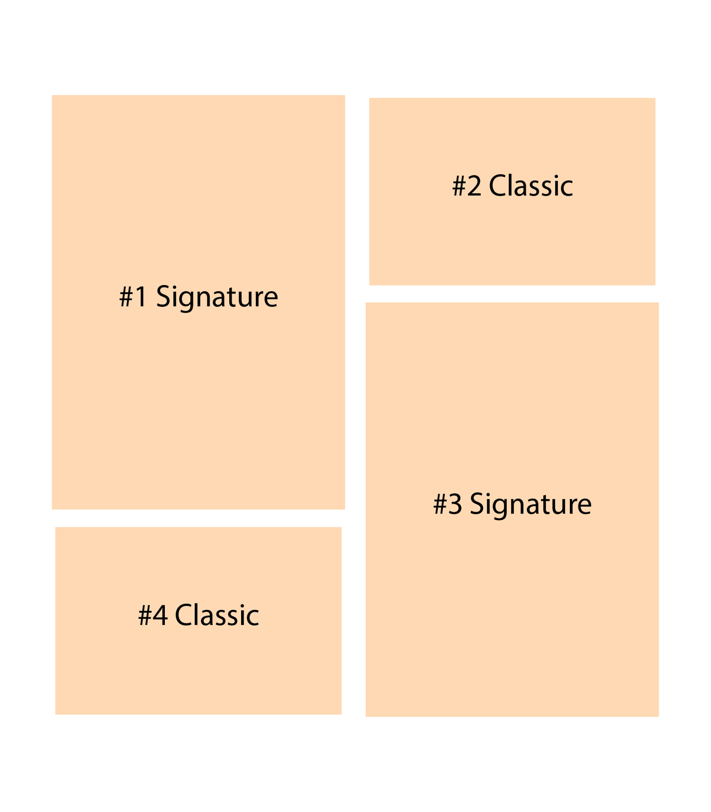 Metal Photo Print - Set of 4 (Signature, Classic)