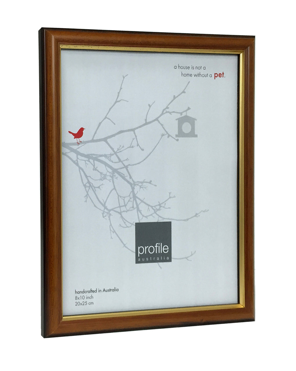 Walnut Gold Timber Photo Frame