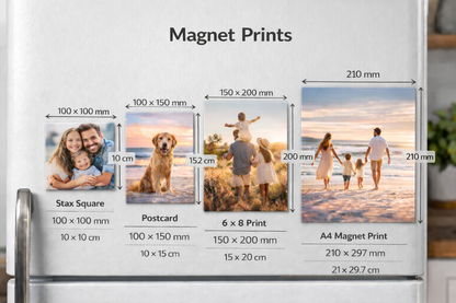 Magnet Photo Print - Large Postcard - 6x8" (15x20cm) - Similar to A5 - Personalised Print