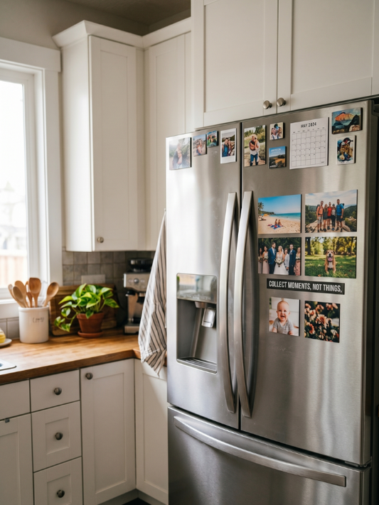 Personalised Magnets Starter Pack | Set of 6 Magnets (4x Postcard, 2x Stax)