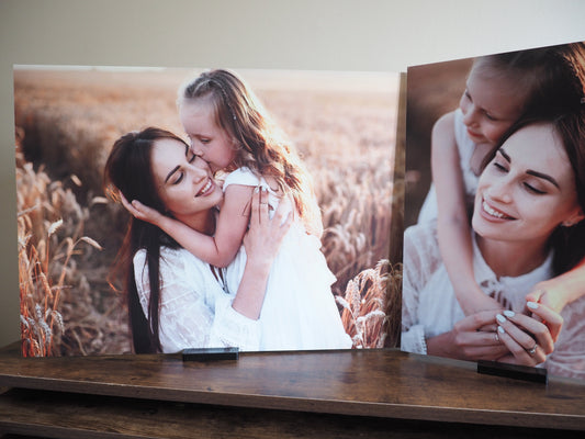 Black Acrylic Display Stand for Metal Prints