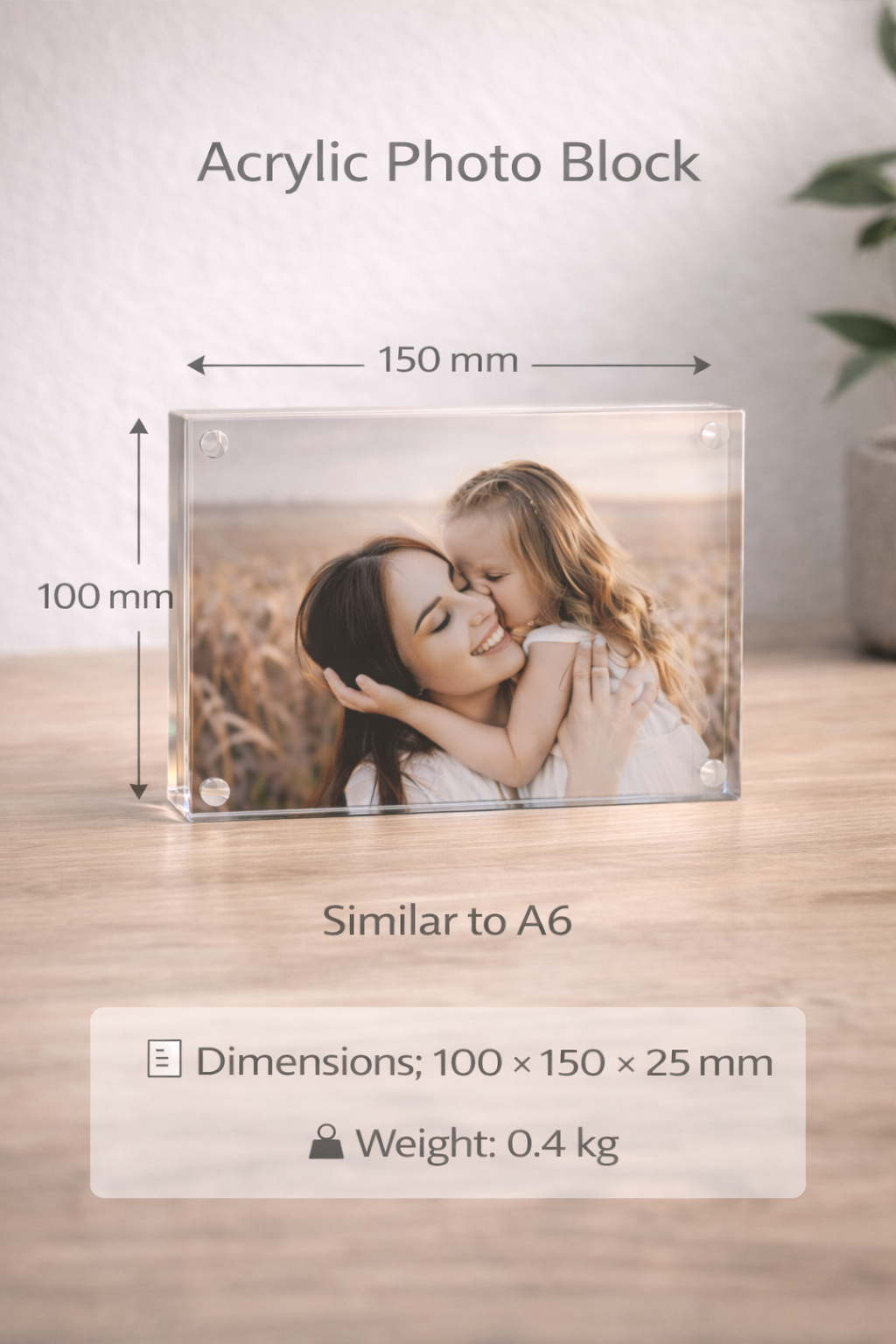 Acrylic Block - Postcard (10x15cm)