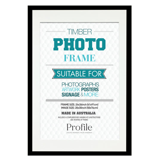 Black 20x24 Poster Frame with 16x20 opening