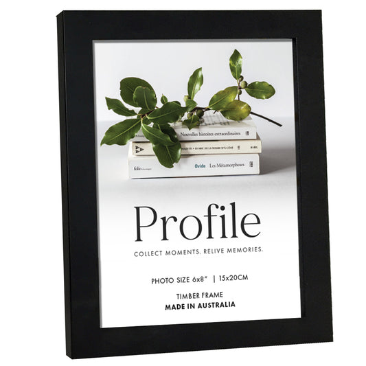 Elegant Black Timber Photo Frame