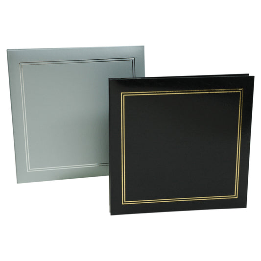 NCL Self Adhesive Economy Plain Photo Album - 2 Assorted Colours