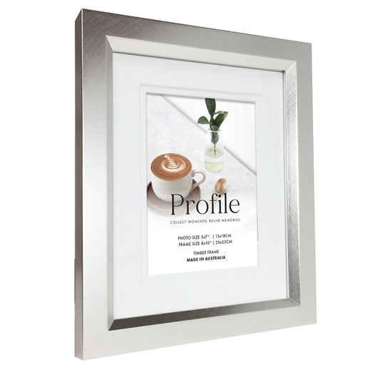 Soho Champagne 6x8 Photo Frame with 4x6 opening