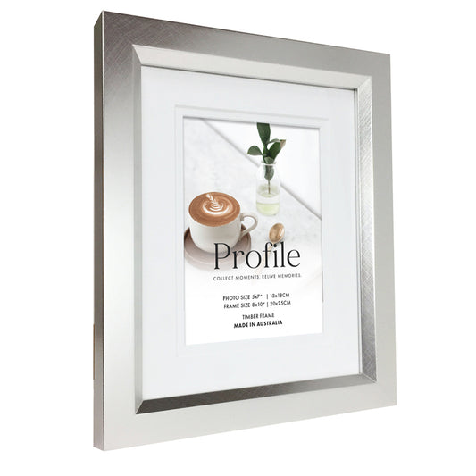 Soho Silver Photo Frame with Matt Board