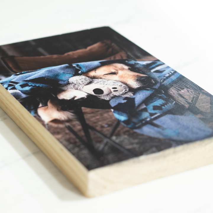 Photo Wood Block Print - Set of 3 (Signature)