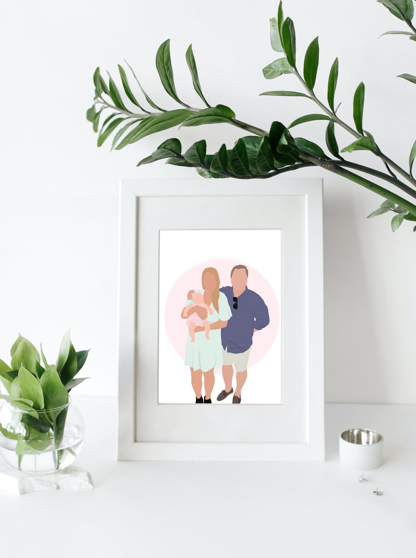 Custom Hand-Drawn Family Illustration