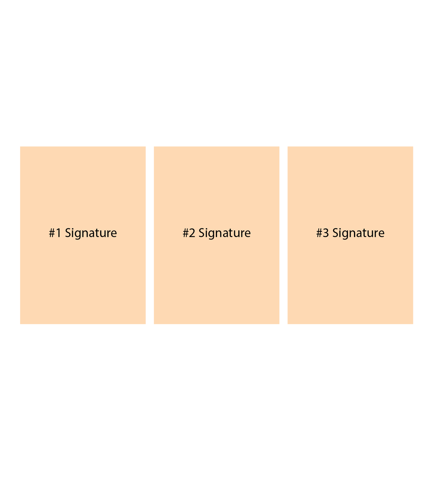 Metal Photo Prints - Set of 3 (Signature's)
