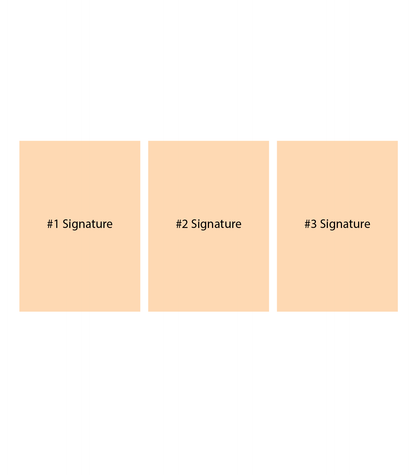 Metal Photo Prints - Set of 3 (Signature's)