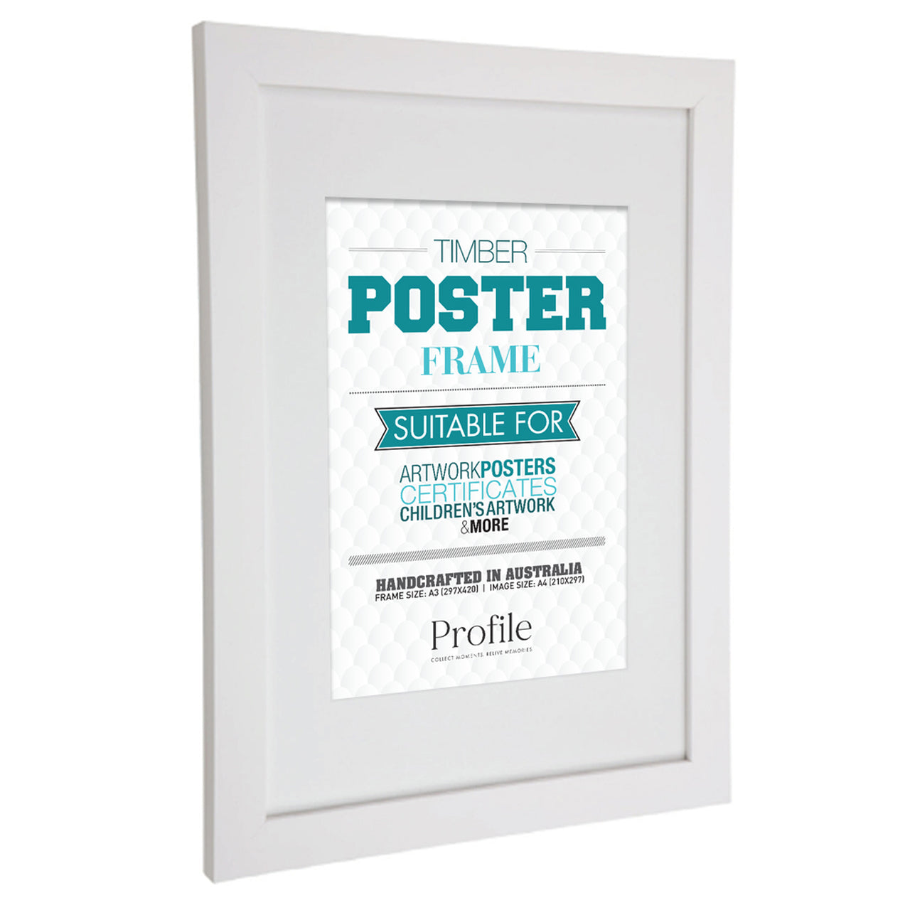 White 20x30 Poster Frame with 16x24 opening