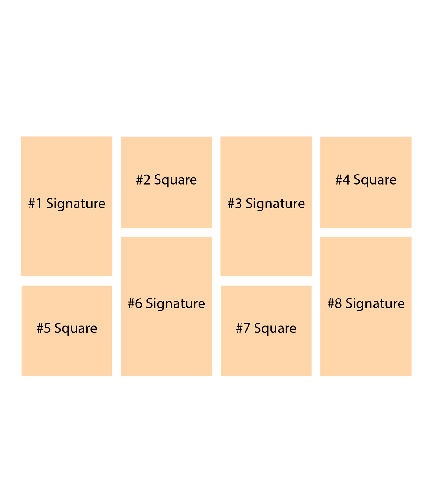 Photo Wood Block Print - Set of 8 (Square, Signature)