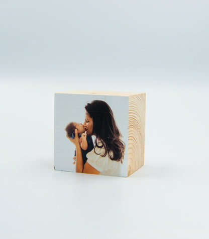 Photo Wood Block - Stax (Approx 9x9cm)